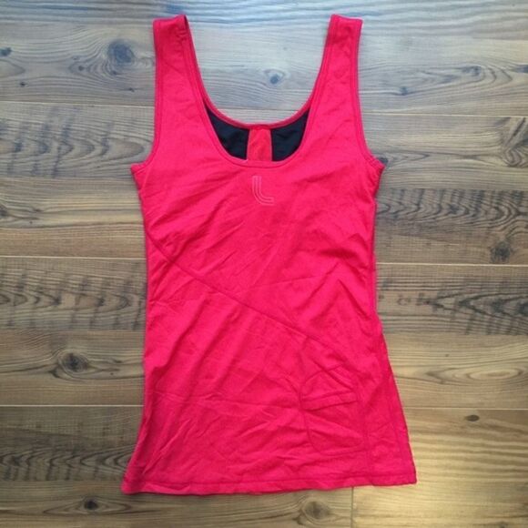 Lole red workout athletic top stretch wicking - Picture 2 of 4